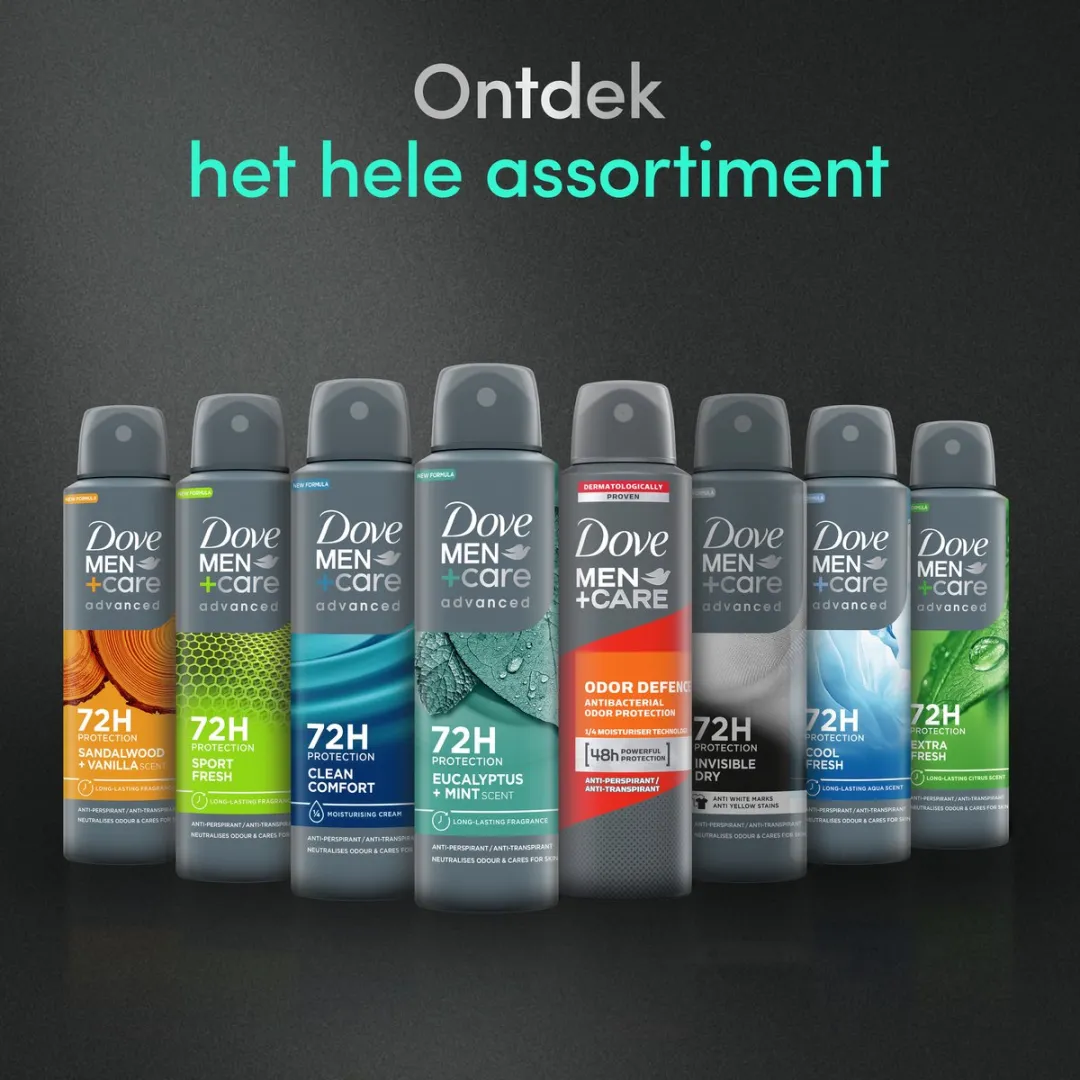Dove Men+Care Anti-Transpirant Spray Eucalyptus & Mint 20 Stuks