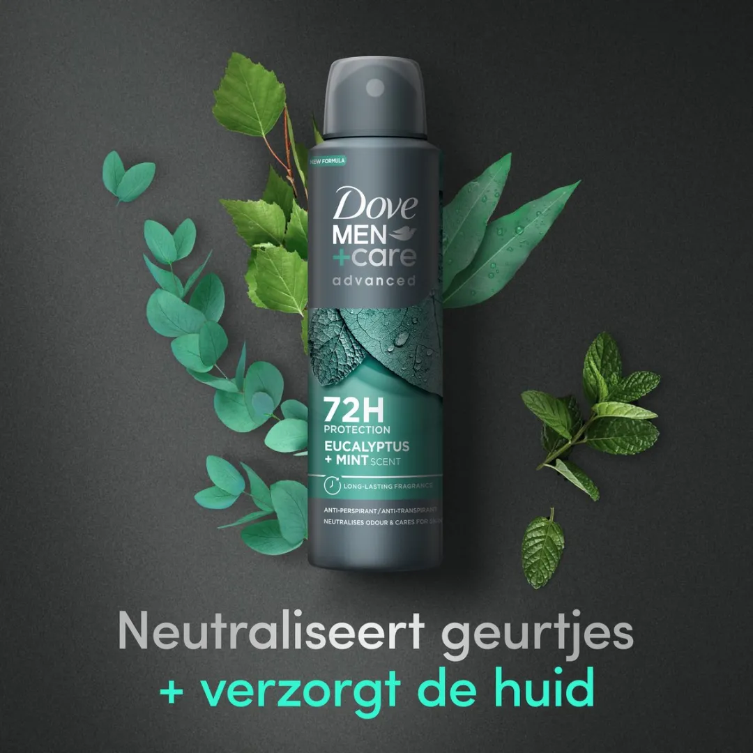 Dove Men+Care Anti-Transpirant Spray Eucalyptus & Mint 20 Stuks