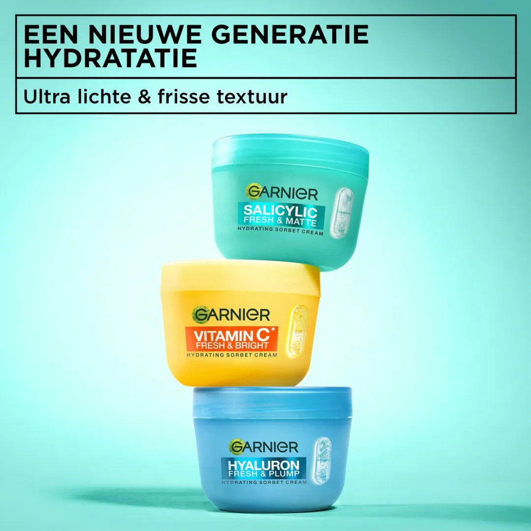 Garnier Salicylic Fresh Matte Hydraterende Crème 85ml