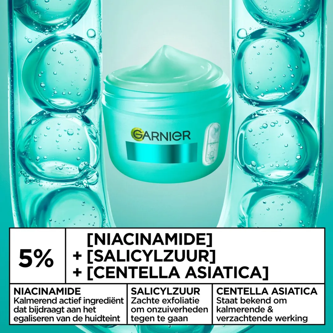 Garnier Salicylic Fresh Matte Hydraterende Crème 85ml