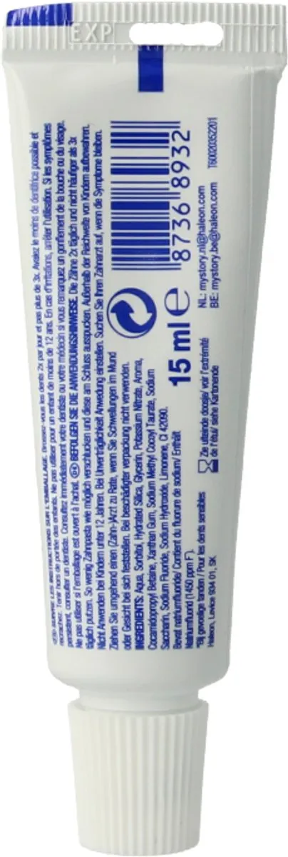 Sensodyne Tandpasta Extra Fresh Gel Mini 15ml