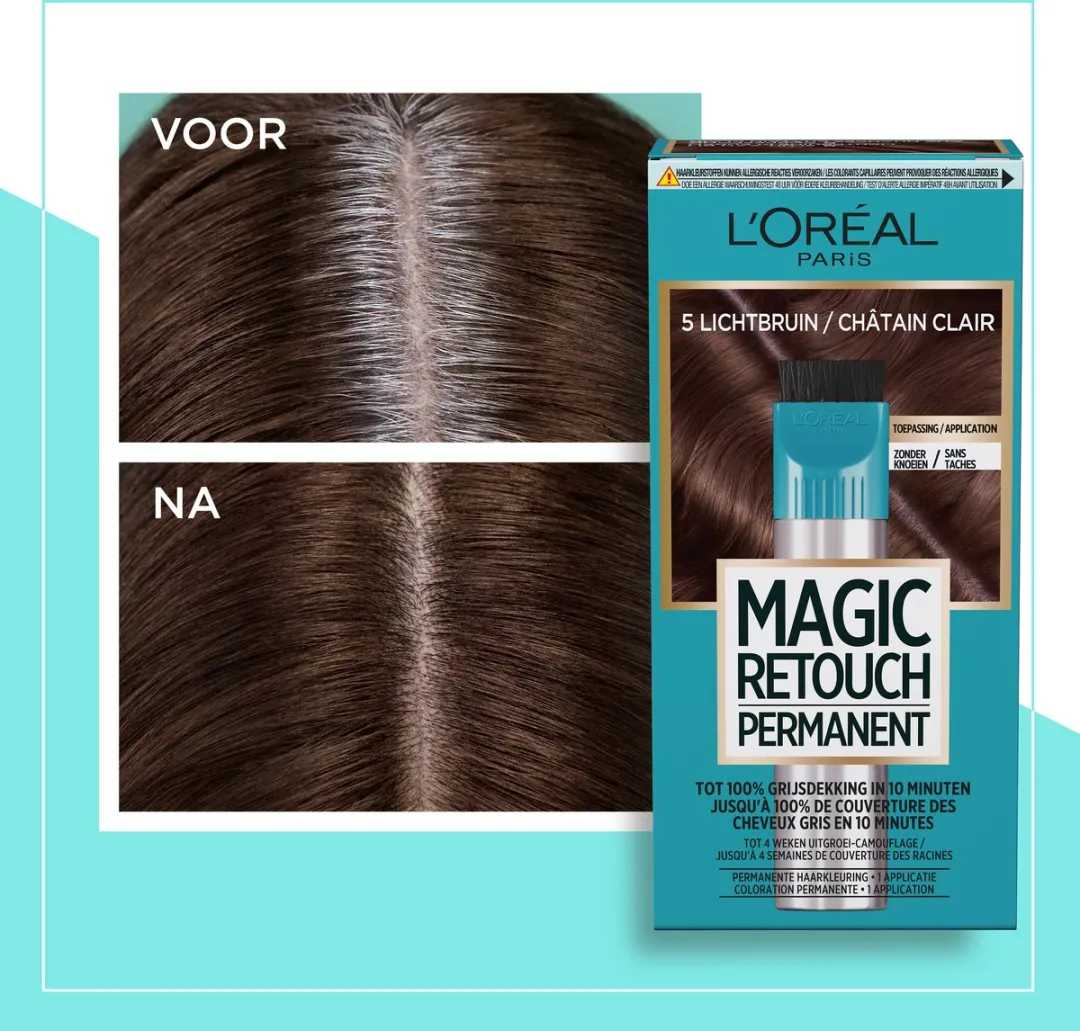 L'Oréal Paris Magic Retouch Permanent 5 Lichtbruin - 100g