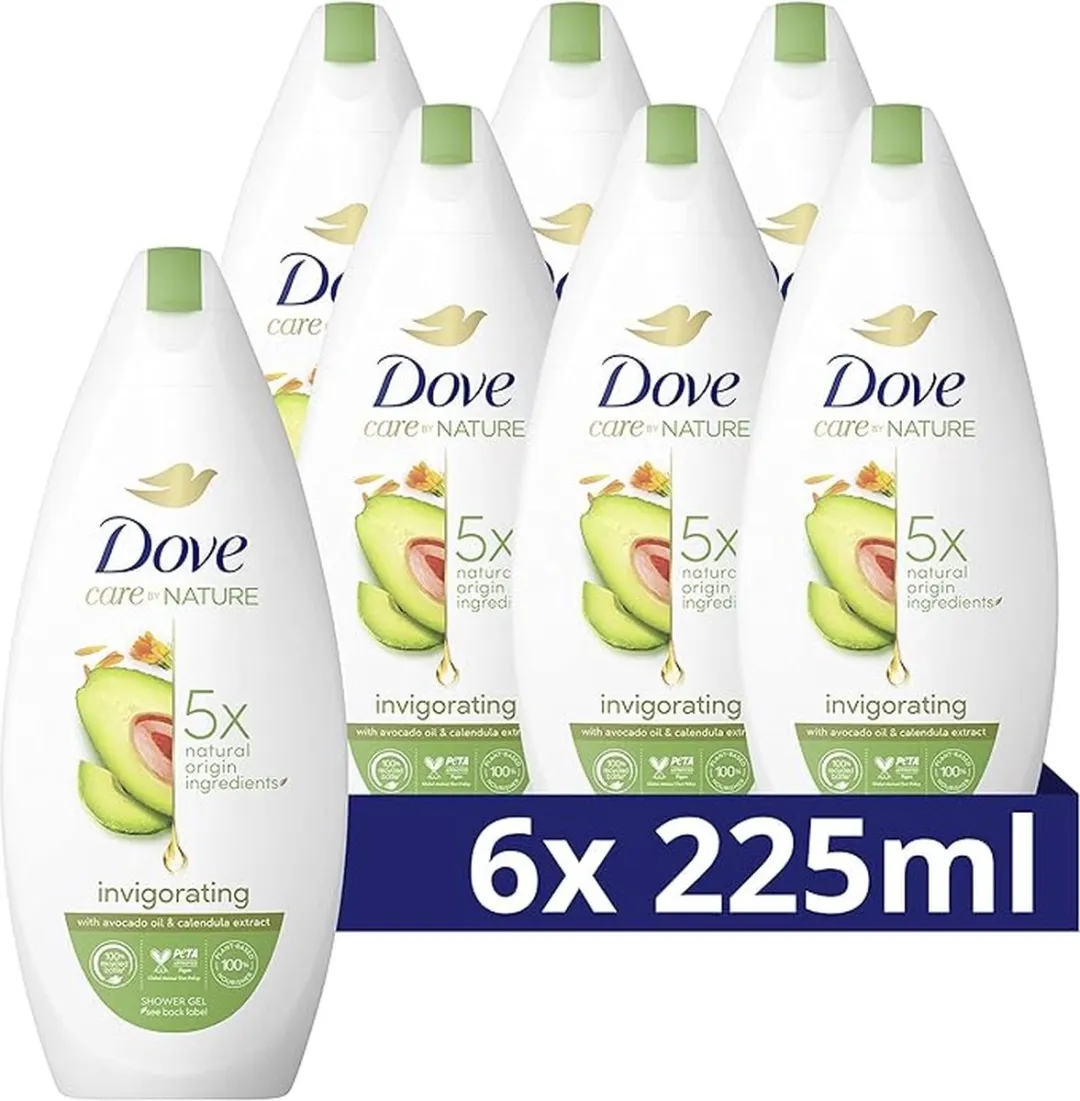 Dove Care by Nature Douchegel 225ml - 6 Stuks