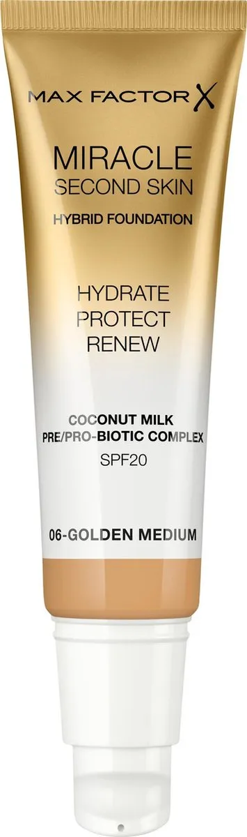 Max Factor Miracle Second Skin Foundation 06 Golden Medium - 32,8 ml