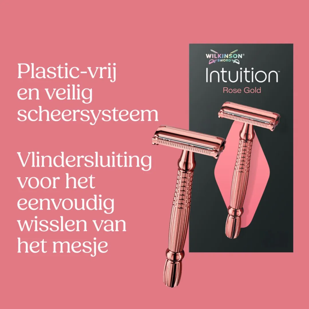 Wilkinson Sword Intuition Rose Gold Navulmesjes - 15 Stuks
