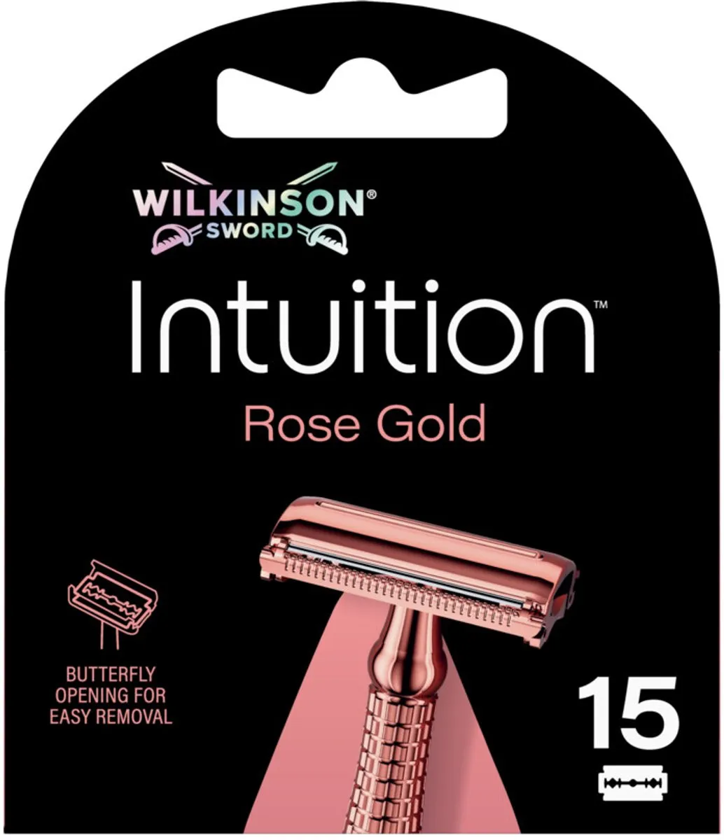 Wilkinson Sword Intuition Rose Gold Navulmesjes - 15 Stuks