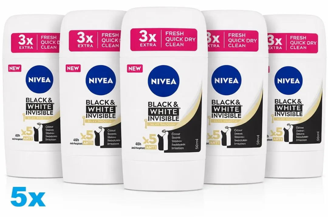NIVEA Black & White Invisible Silky Smooth Deo Stick 250ml