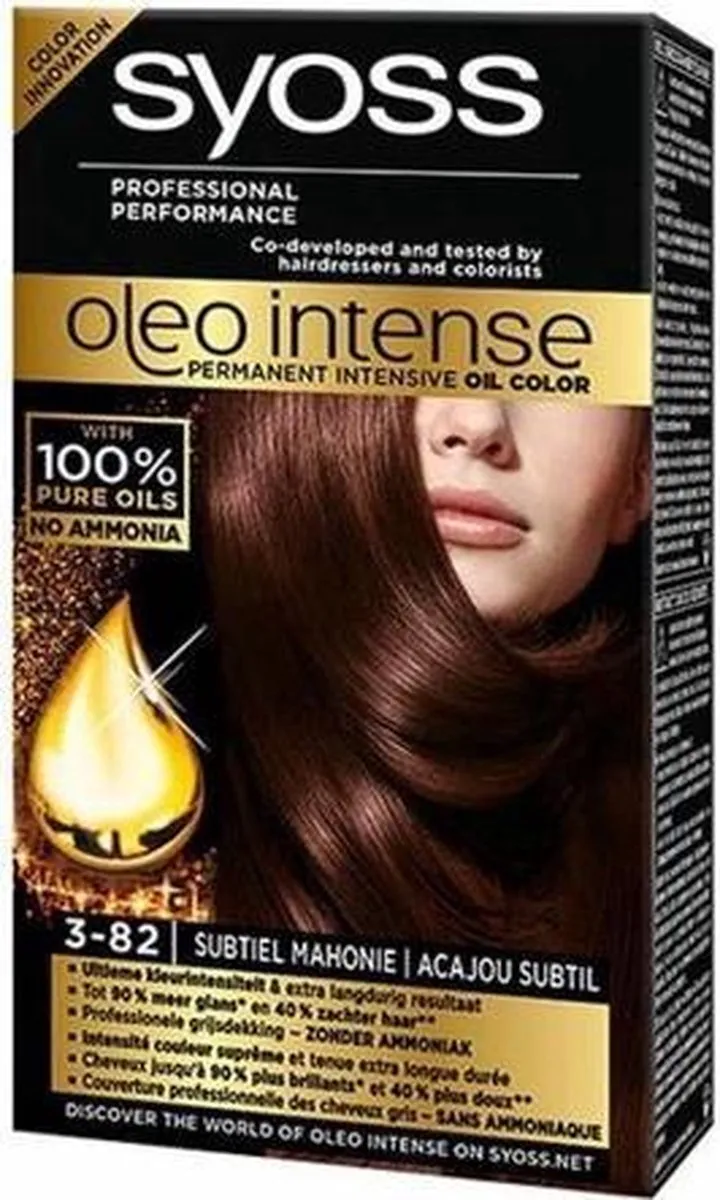 SYOSS Oleo Intense Haarverf 1-10 Intens Zwart - 24 Stuks