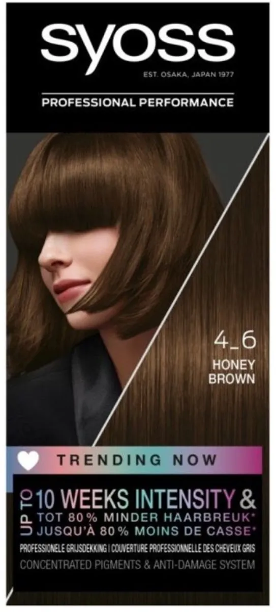 SYOSS Haarverf 4-6 Honey Brown - Permanent