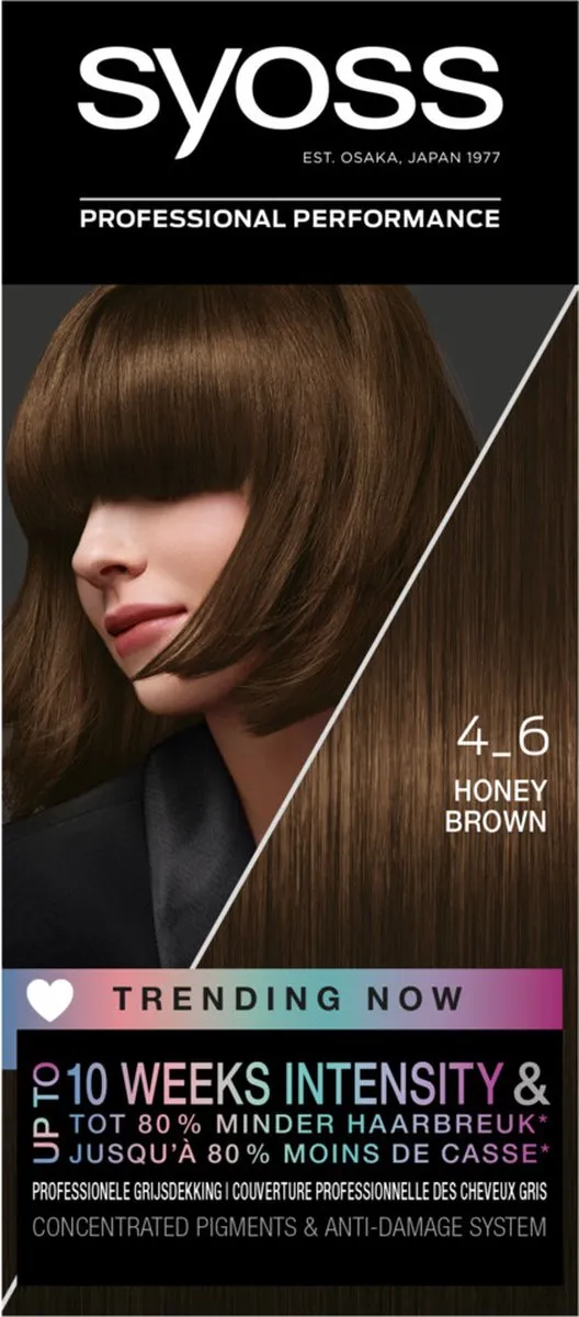 SYOSS Haarverf 4-6 Honey Brown - Permanent