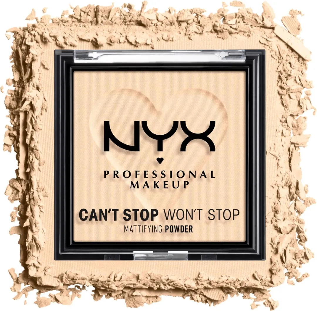 NYX Can't Stop Won't Stop Mattifying Powder Fair - 6g