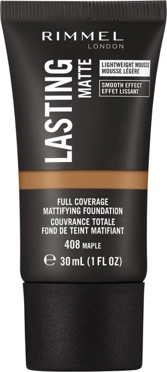 Rimmel London Lasting Matte Foundation 408 Cocoa