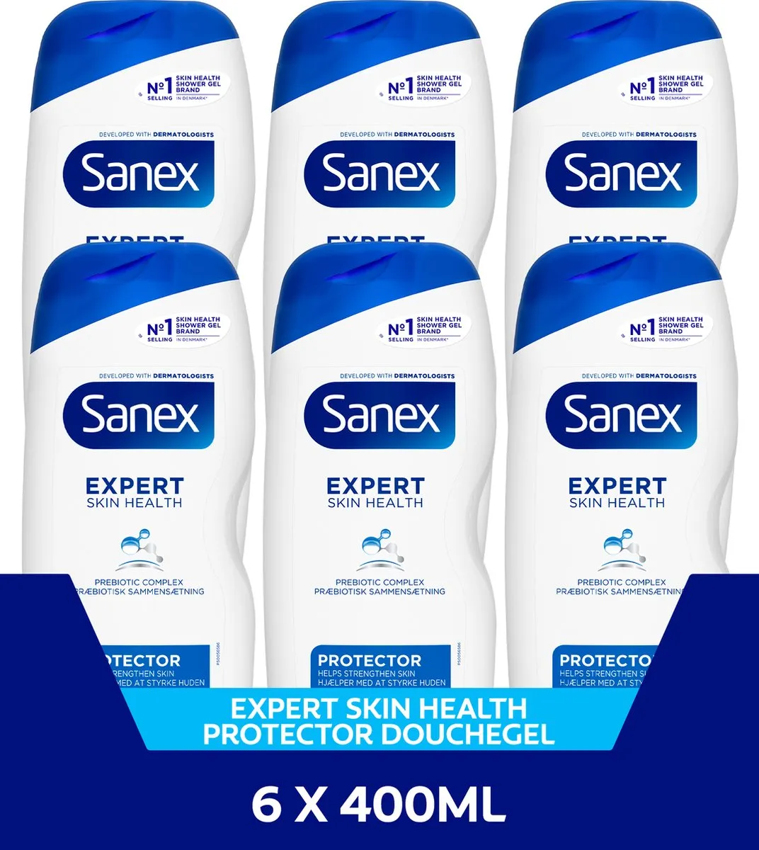 Sanex Expert Skin Health Protector Douchegel 2400ml - 6 Stuks