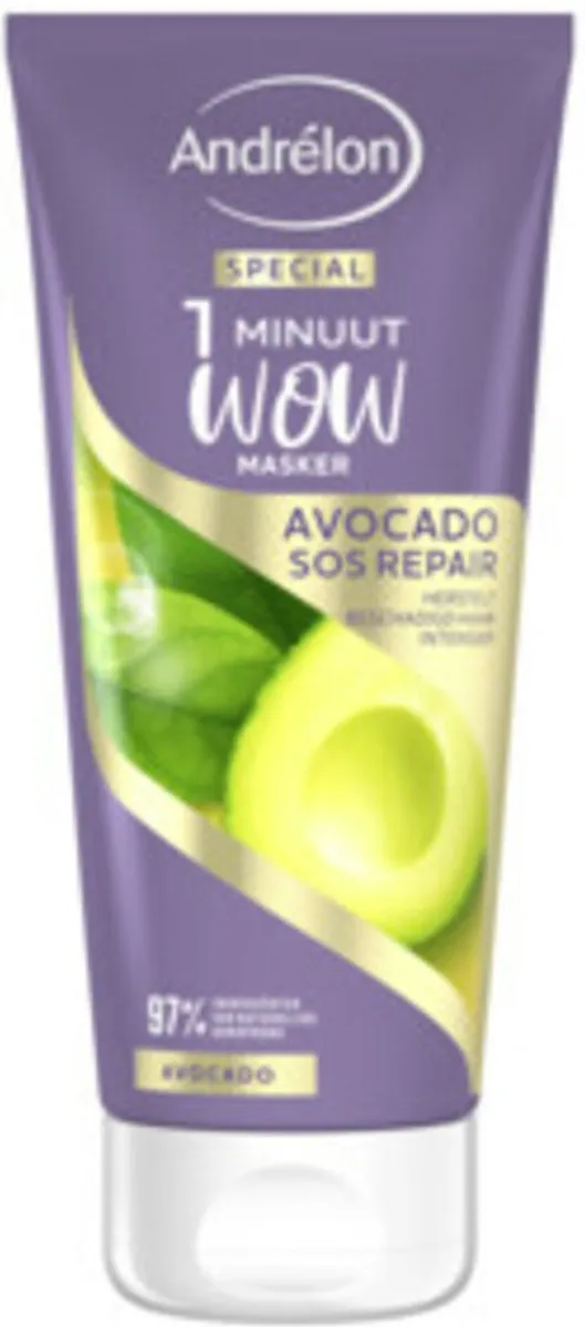 Andrélon 1 Minuut Wow Masker Avocado SOS Repair - 6x180ml