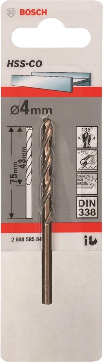 Bosch Metaalboren HSS-Co 4mm