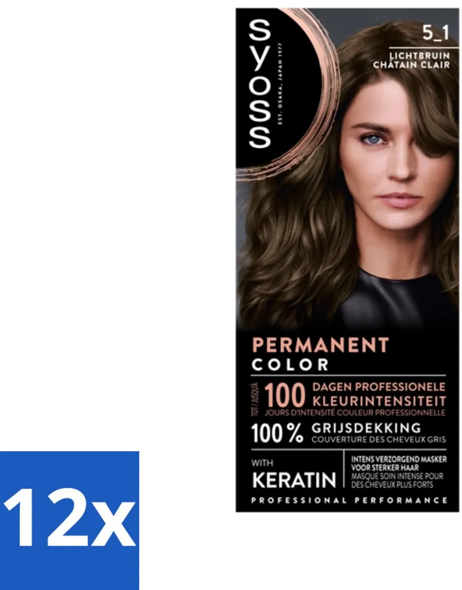 SYOSS Permanent Haarkleuring 5-1 Lichtbruin