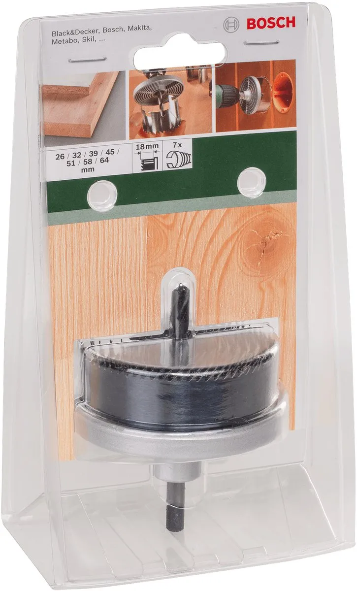 Bosch Zaagkransset 7-delig - Metaal - 25mm - o.a. 26/32/39/45/51/58/64mm