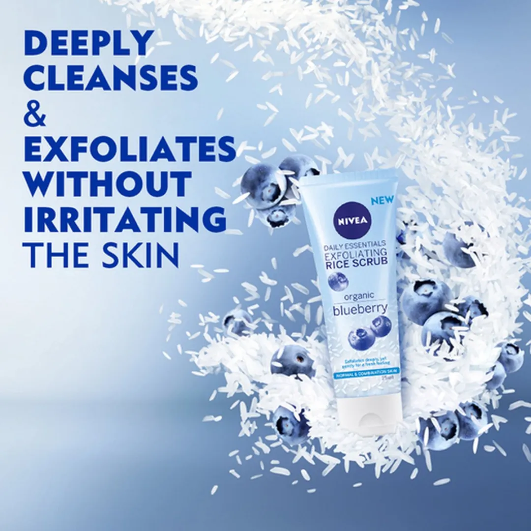 NIVEA Egaliserende Bio Rijst Gezichtscrub 75ml