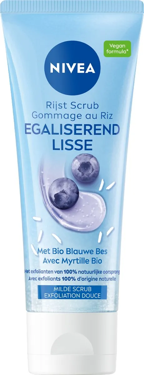 NIVEA Egaliserende Bio Rijst Gezichtscrub 75ml