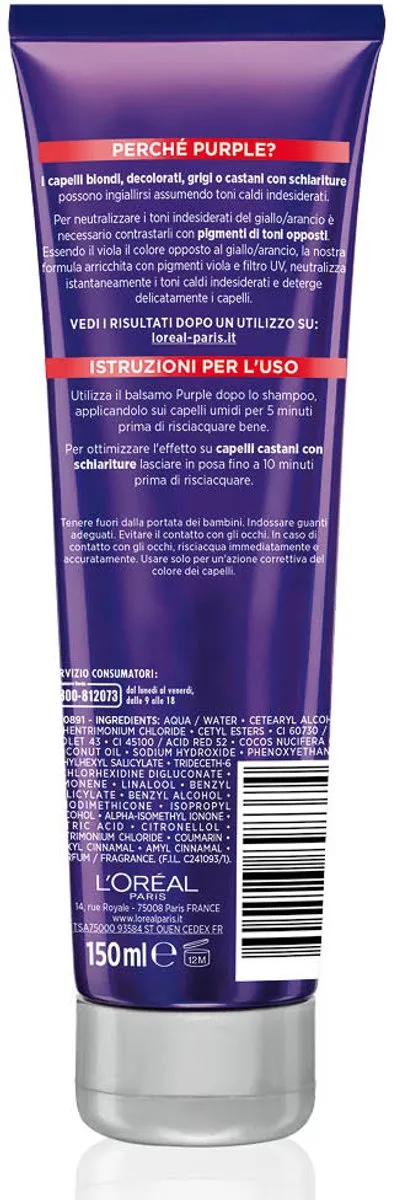 L'Oréal Paris Elvive Anti-Color Protect Zilvershampoo 150ml