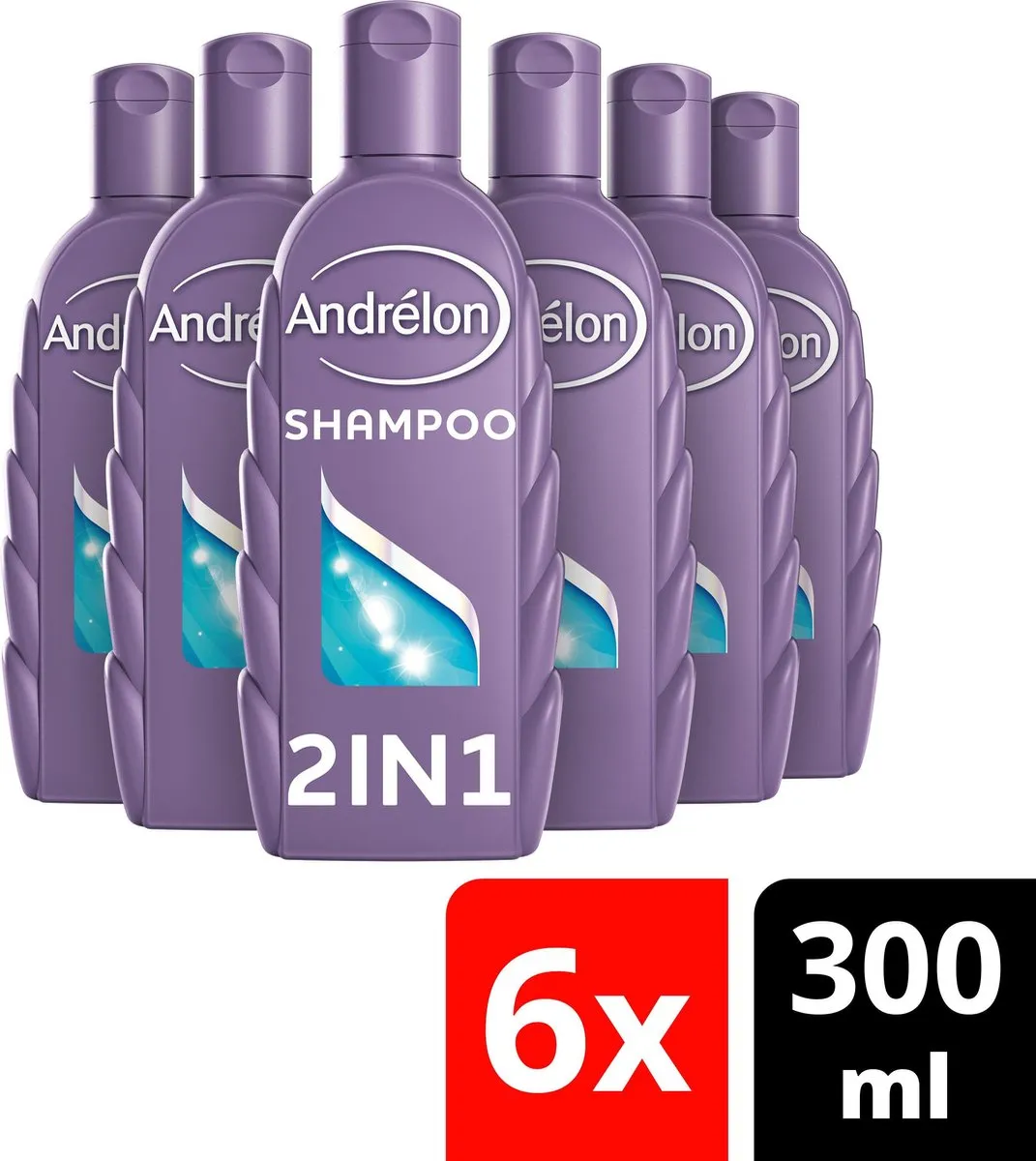 Andrélon 2in1 Shampoo 300ml - 6 Stuks