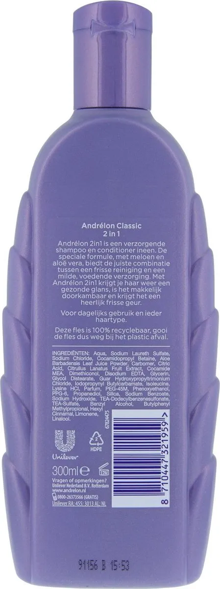 Andrélon 2in1 Shampoo 300ml - 6 Stuks