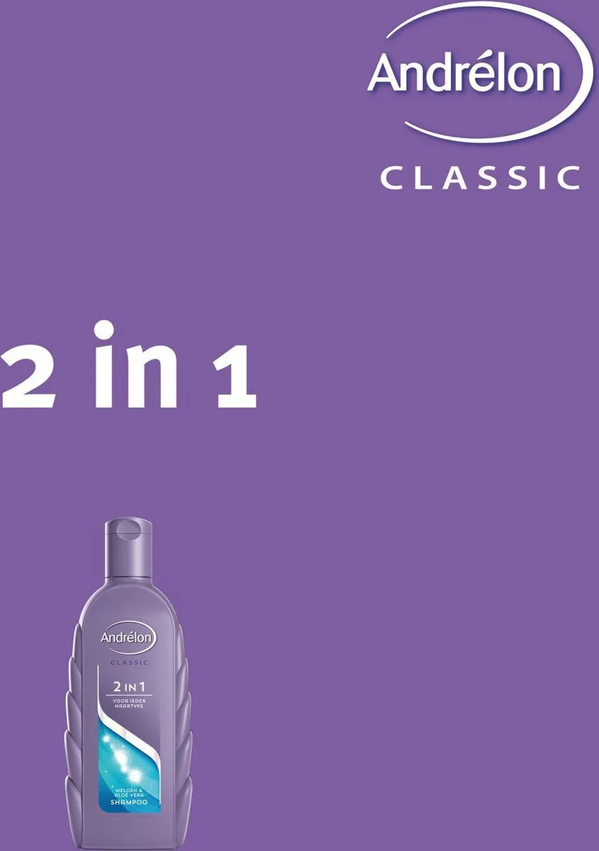 Andrélon 2in1 Shampoo 300ml - 6 Stuks