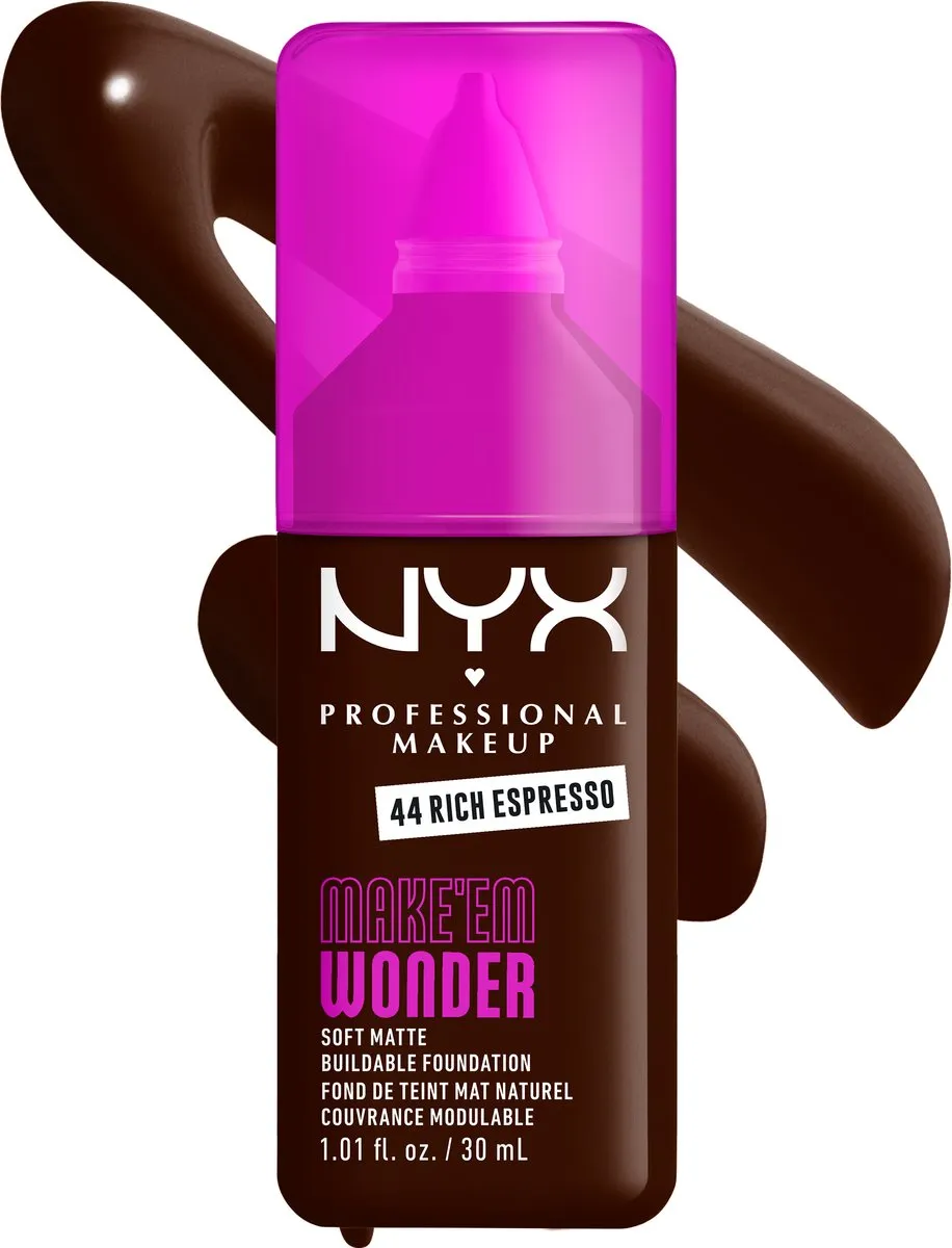 NYX Make 'EM Wonder Foundation Rich Espresso 30ml - Matte Finish