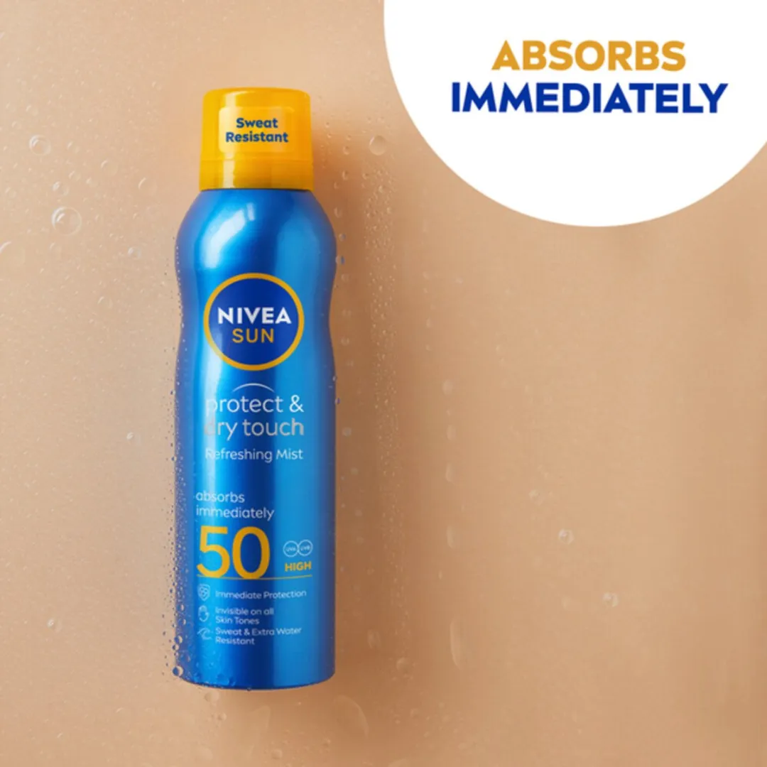 NIVEA Sun Protect & Dry Touch Vernevelende Spray SPF 50 - 1200ml (6x200ml)