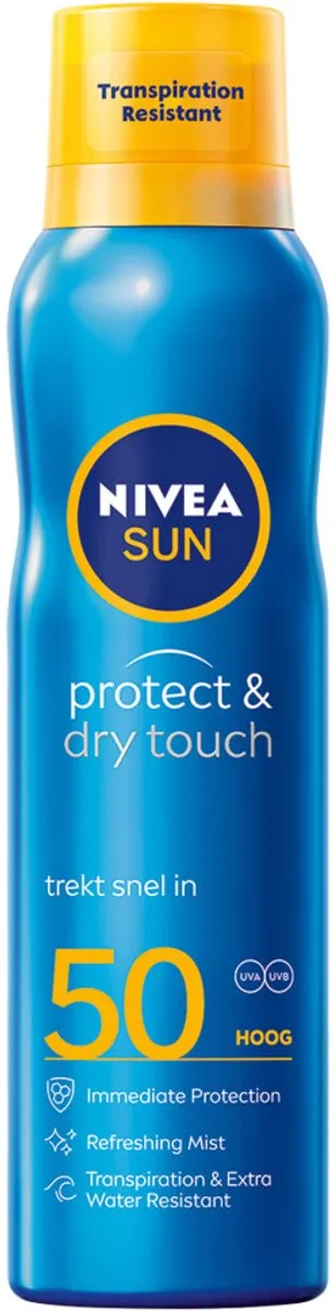 NIVEA Sun Protect & Dry Touch Vernevelende Spray SPF 50 - 1200ml (6x200ml)