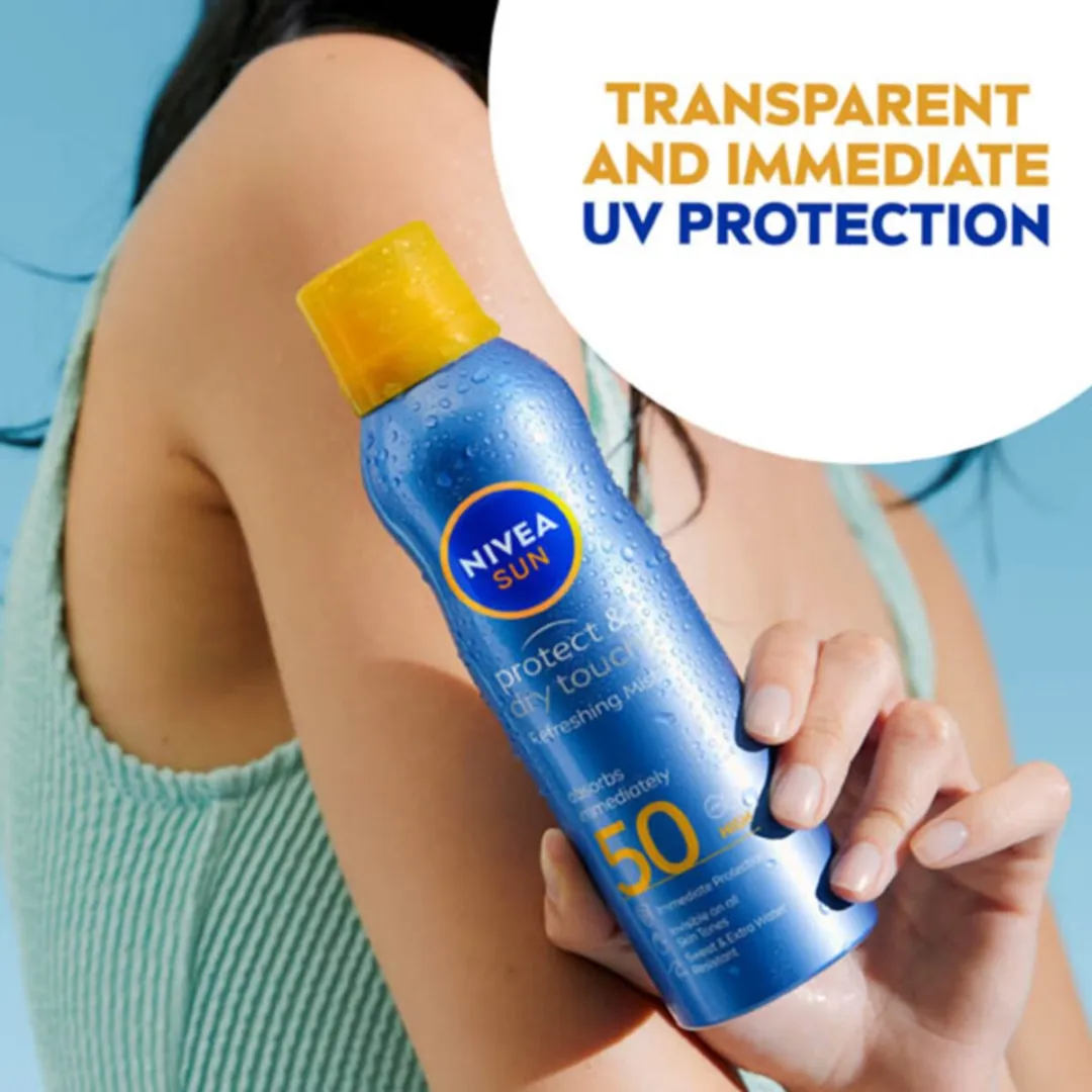 NIVEA Sun Protect & Dry Touch Vernevelende Spray SPF 50 - 1200ml (6x200ml)