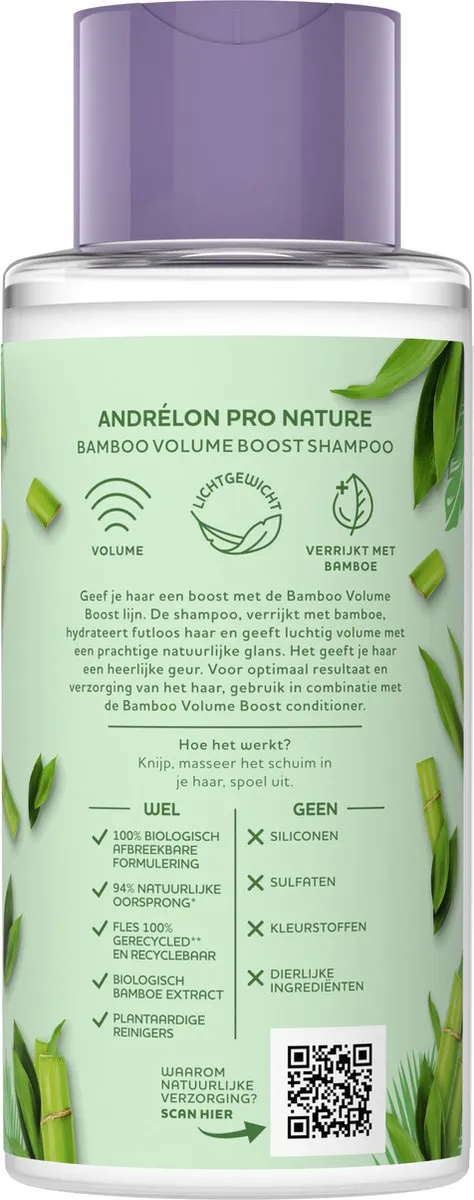 Andrélon Pro Nature Bamboo Volume Boost Shampoo 400ml