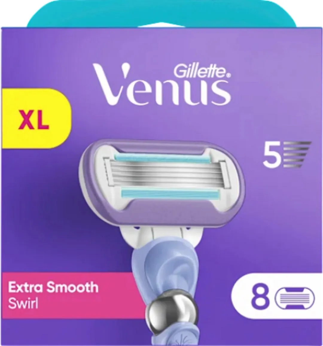Gillette Venus Extra Smooth Swirl Scheermesjes 8 Stuks - 5 Bladen