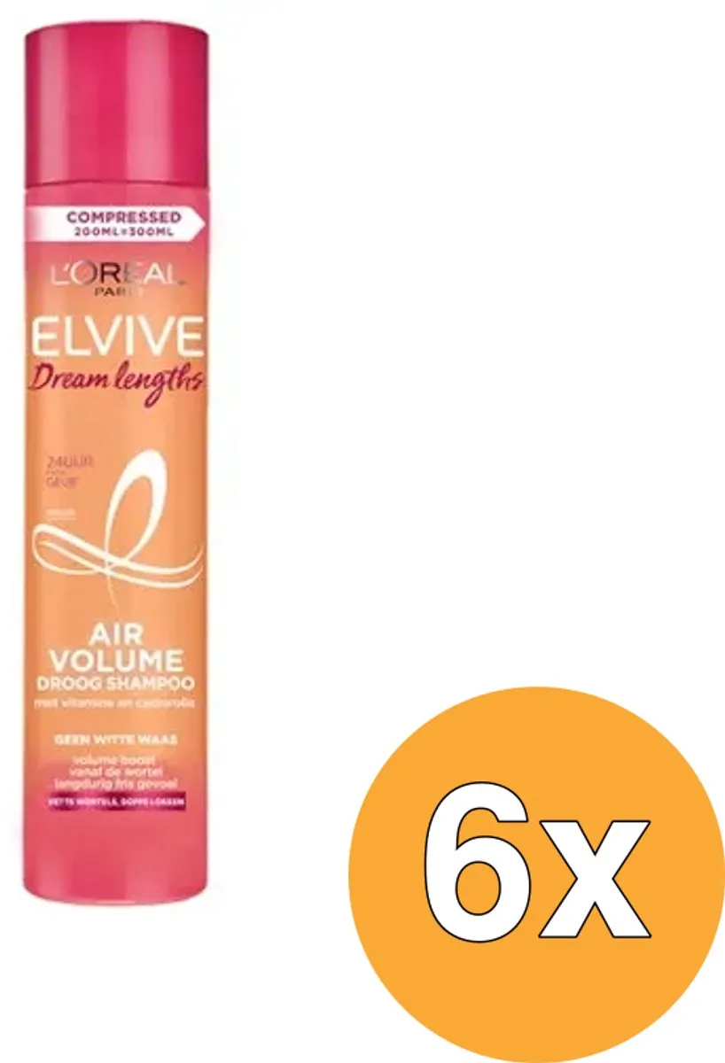 L'Oréal Paris Elvive Dream Lengths Droogshampoo 6x200ml - afbeelding 6 van 6