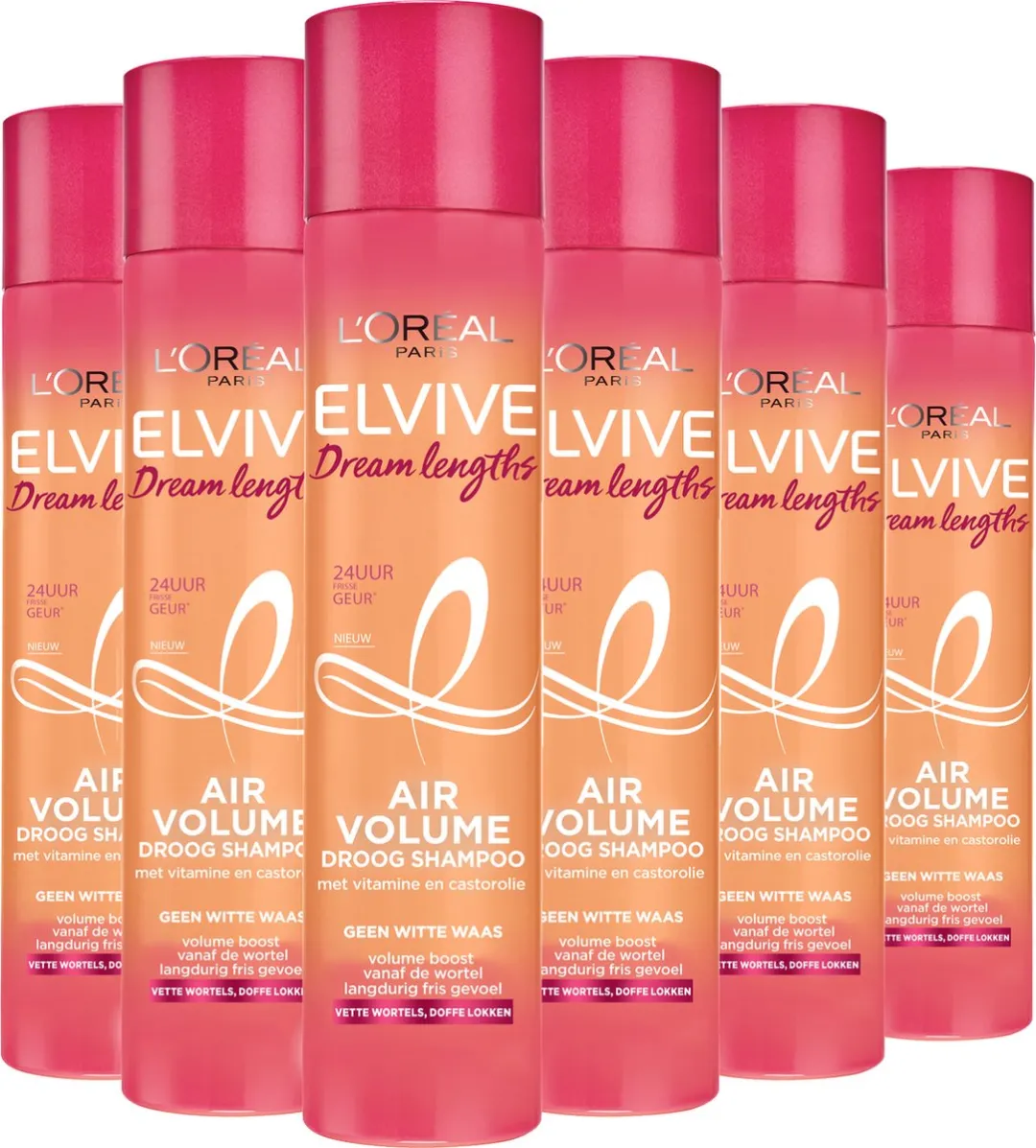 L'Oréal Paris Elvive Dream Lengths Droogshampoo 6x200ml