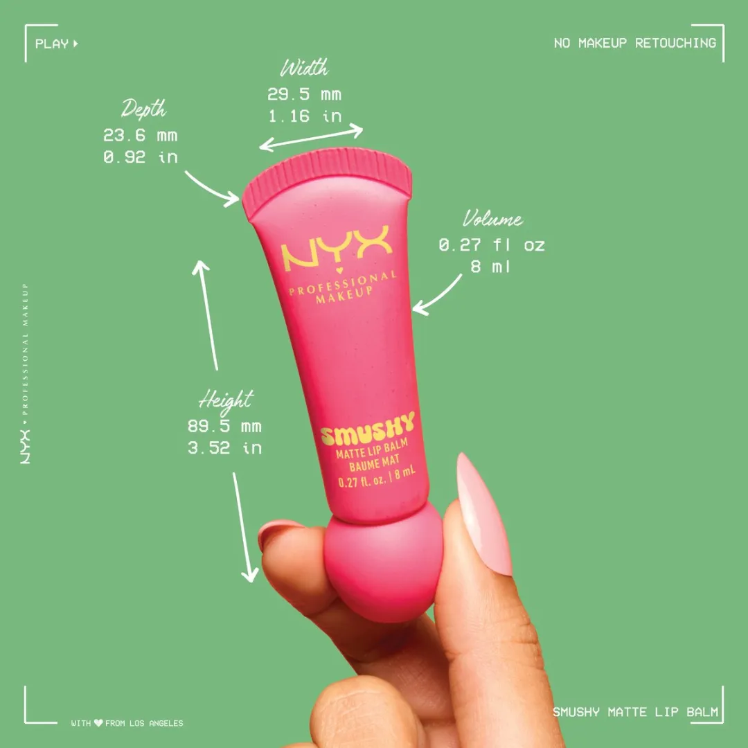 NYX Smushy Matte Lippenbalsem Smudge Fudge - 8ml