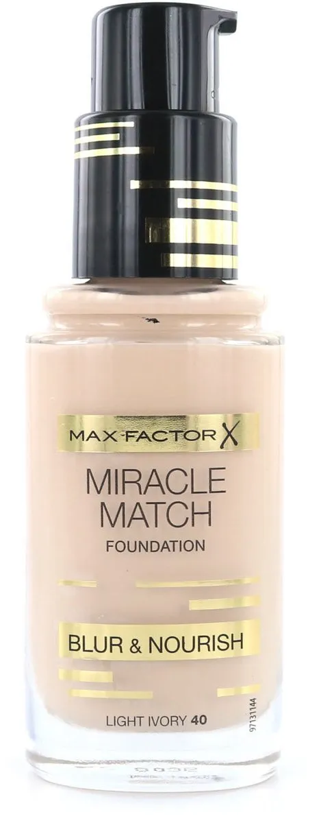 Max Factor Miracle Match Foundation Light Ivory 30ml