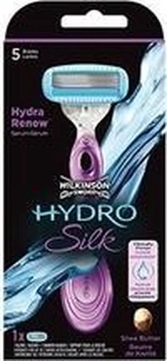Wilkinson Sword Hydro Silk Scheersysteem - 5 Bladen - Paars/Wit/Blauw