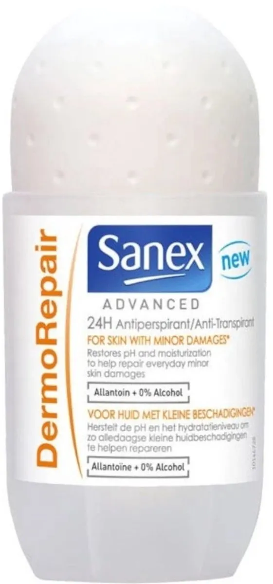 Sanex Advanced Dermo Repair Deo Roller 200ml - 4x50ml