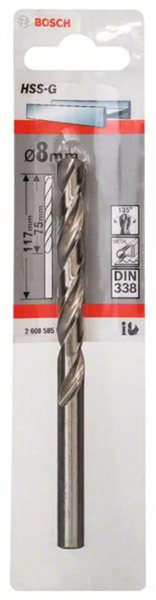 Bosch Metaalboren HSS-G 8mm