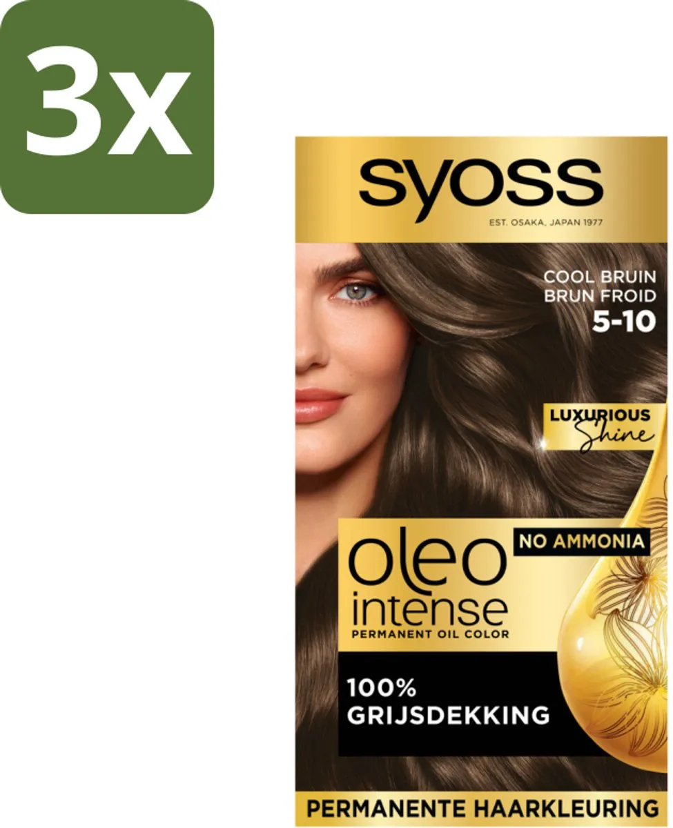 SYOSS Oleo Intense 5-10 Haarverf - 3x345ml