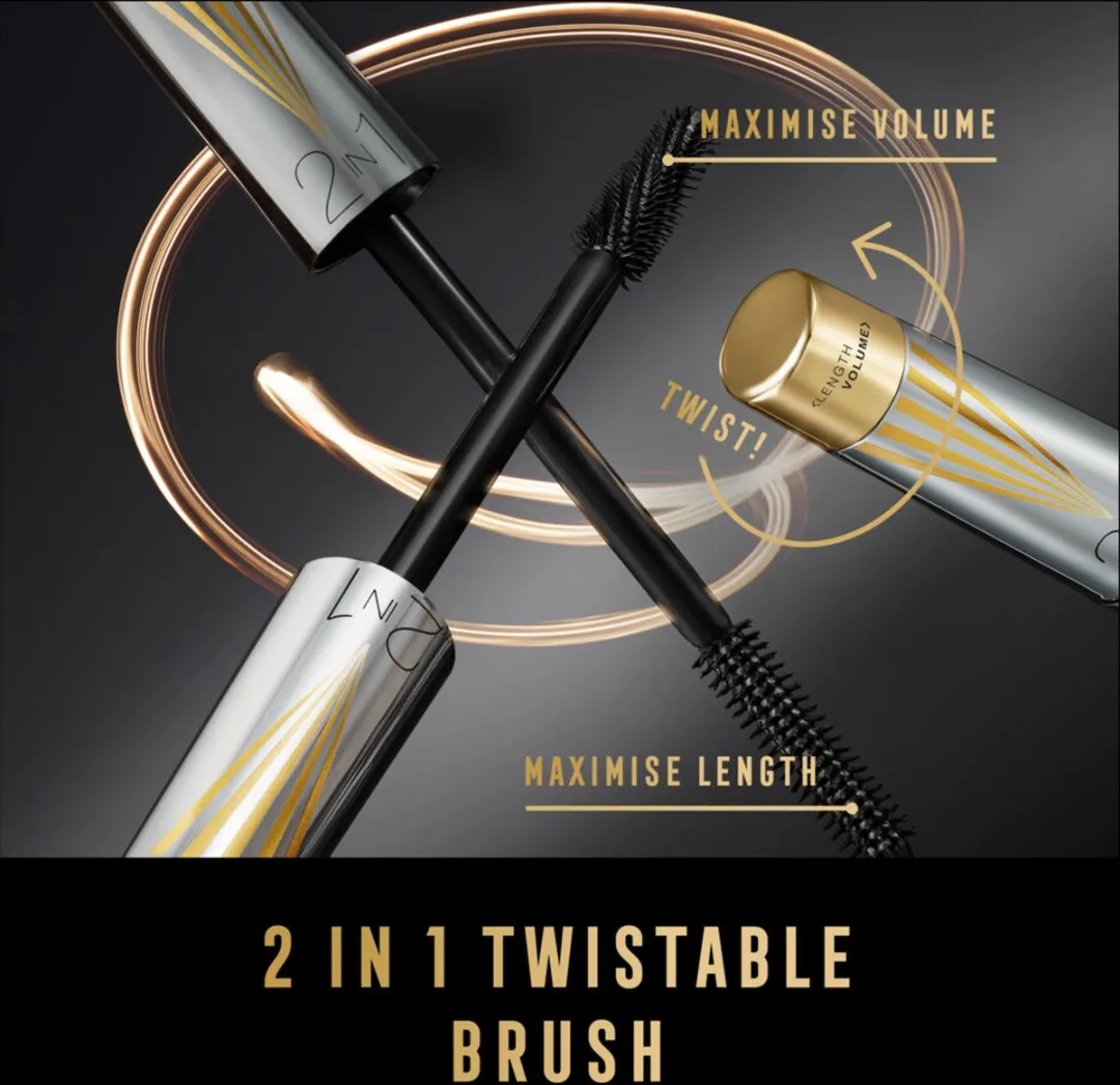 Max Factor Masterpiece 2-in-1 Lash Wow Mascara 7ml - Black
