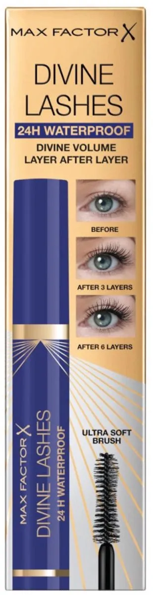 Max Factor Divine Lashes Mascara 003 Black Waterproof - 9ml