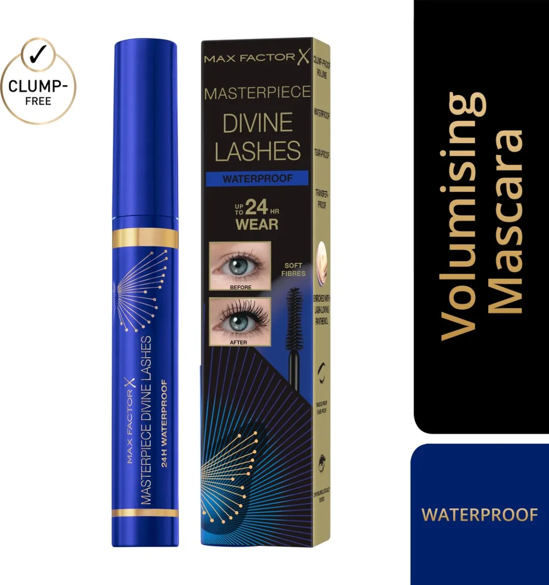 Max Factor Divine Lashes Mascara 003 Black Waterproof - 9ml