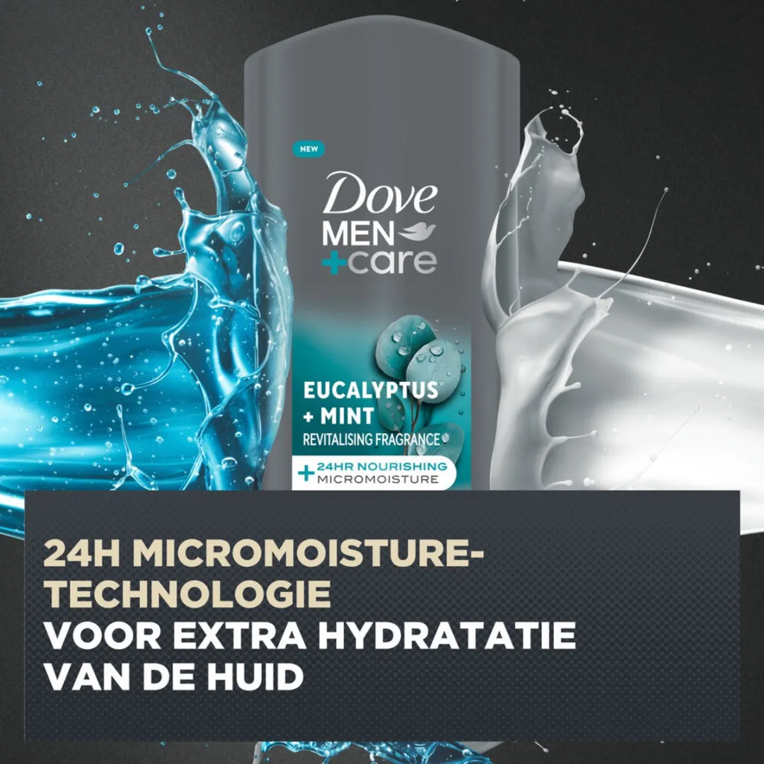 Dove Men+Care Eucalyptus + Mint Douchegel - 2400ml (6x400ml)
