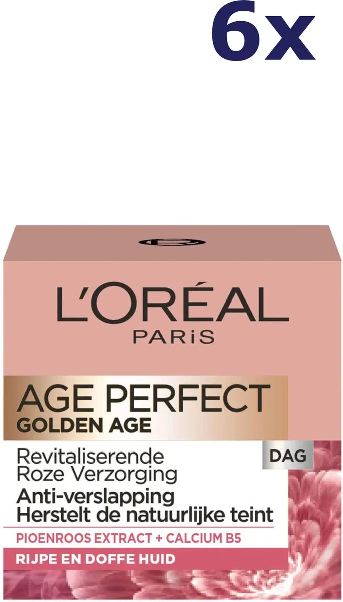 L'Oréal Paris Golden Age Dagcrème SPF 20 - 6x50ml