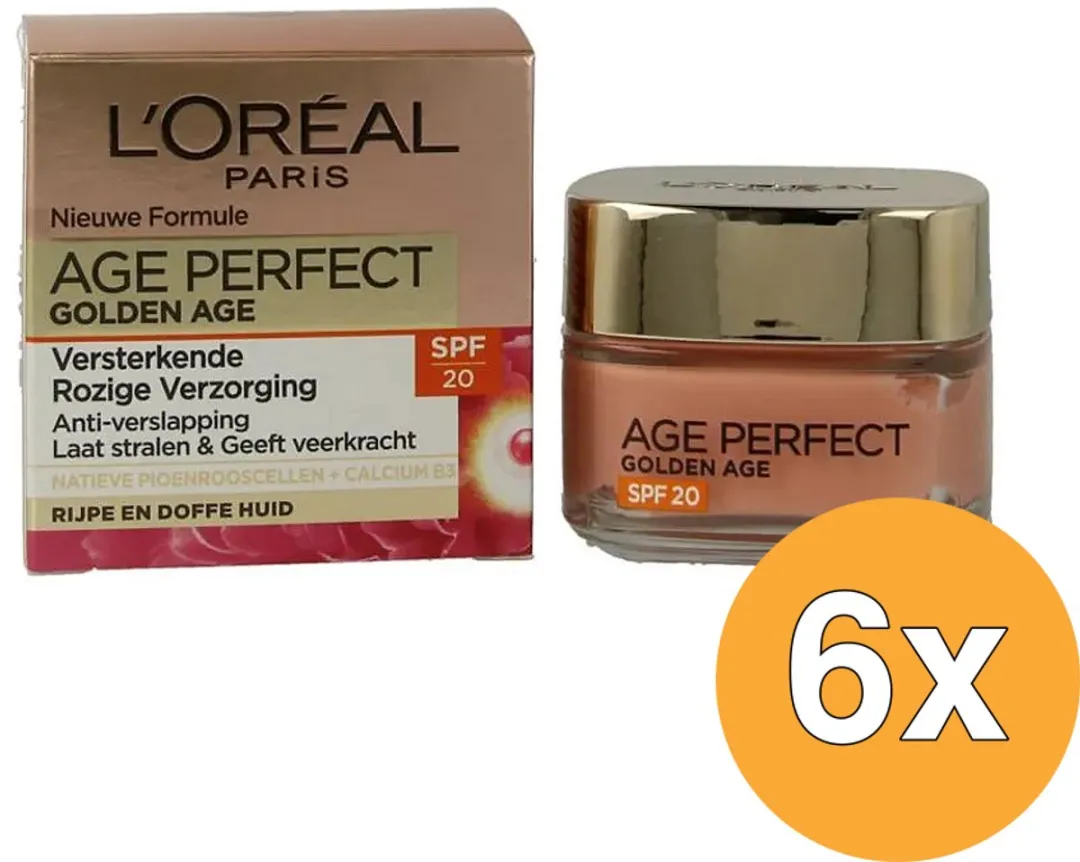 L'Oréal Paris Golden Age Dagcrème SPF 20 - 6x50ml