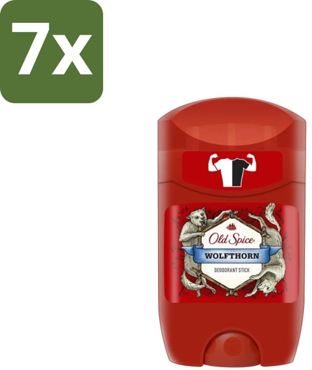 Old Spice Wolfthorn Deodorantstick 50ml - 7 Stuks