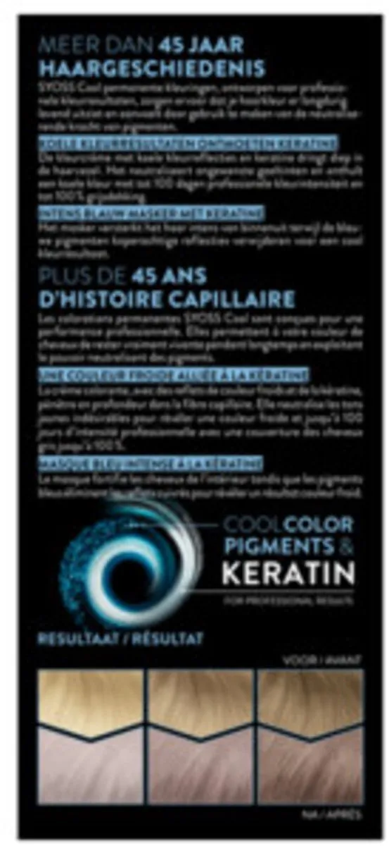 SYOSS Permanent Haarkleuring 10-55 Ultra Platina Blond - 24 Stuks