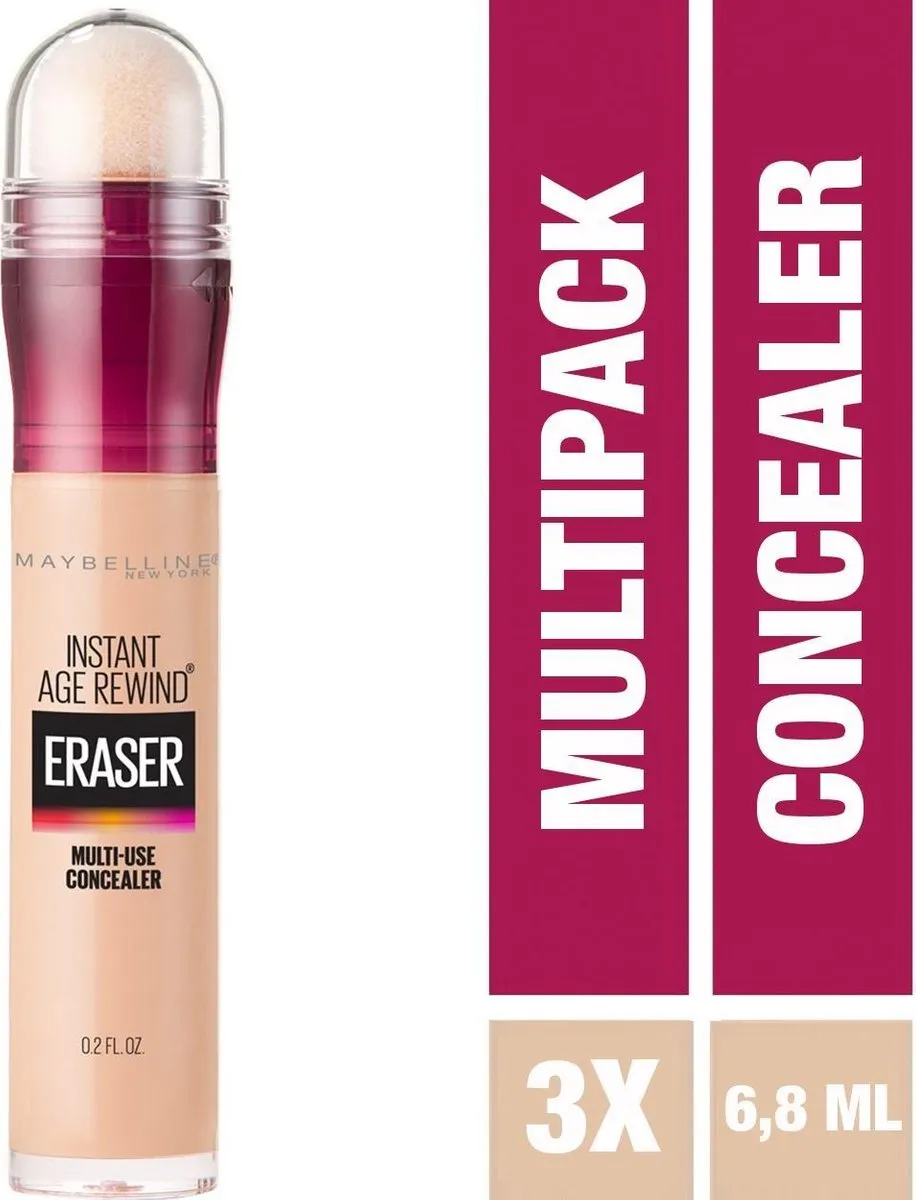 Maybelline New York Instant Anti Age Eraser 01 - 3 Stuks